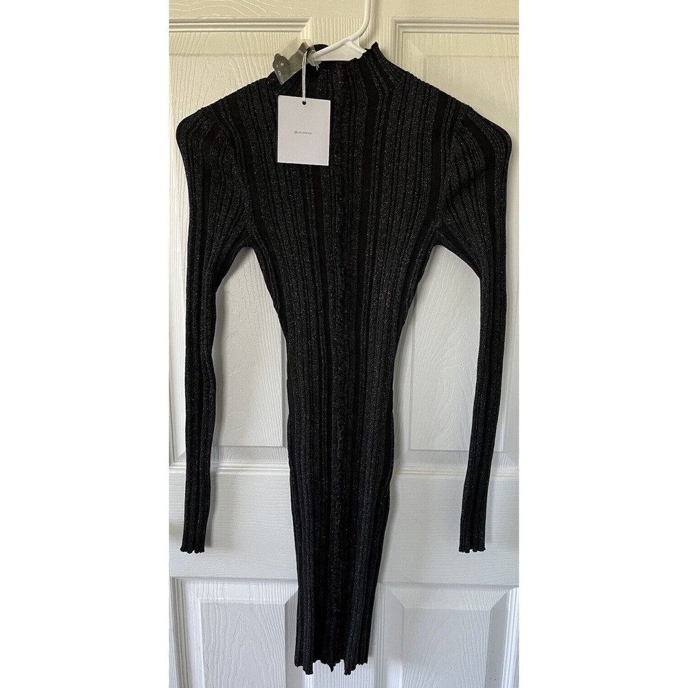 COPY - l'academie Juri Mini Gun Metal dress Sz XS Black Shimmer RN#132829